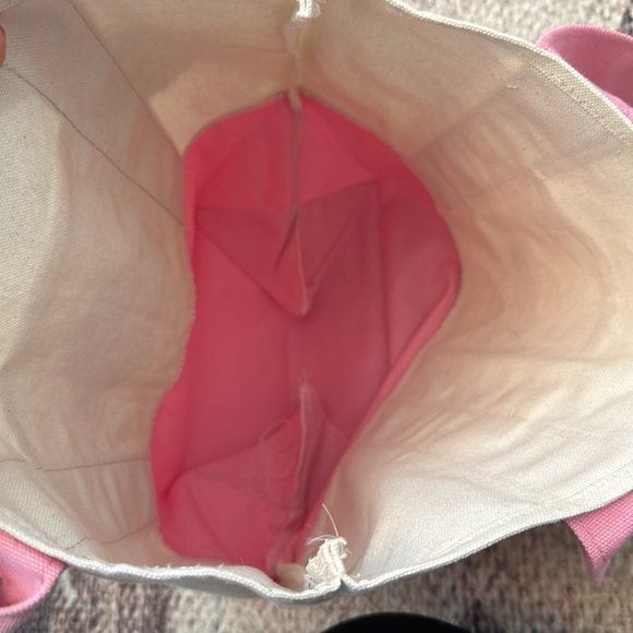 Trader Joe’s, mini pastel canvas tote bag in pink - Picture 5 of 5
